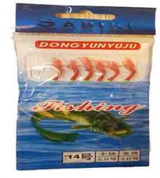 قلاب ماهیگیری شش پر سابیکی سایز 14