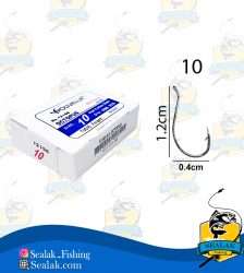 قلاب ماهیگیری سایز 10 کد Youvella-12196 مدل پایه کوتاه