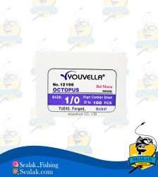 قلاب ماهیگیری سایز 1/0 کد Youvella-12196 مدل پایه کوتاه