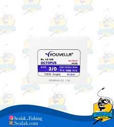 قلاب ماهیگیری سایز 3/0 کد Youvella-12196 مدل پایه کوتاه