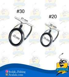 ست حلقه چوب ماهیگیری مدل Double-Foot