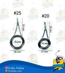 ست حلقه چوب ماهیگیری مدل Single-Foot برند Linx