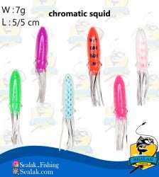 طعمه مصنوعی ماهیگیری مدل Chromatic Squid ژله ای