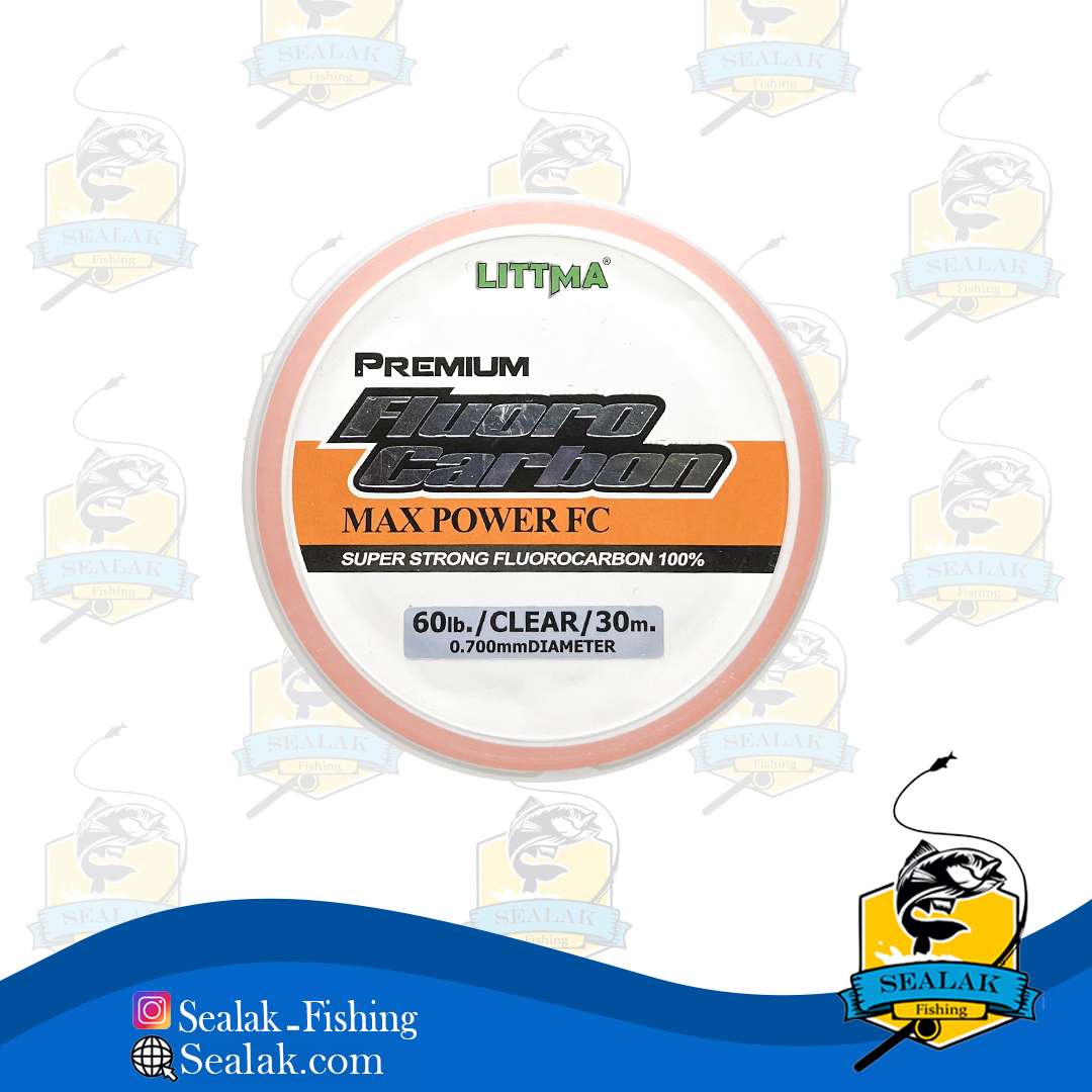 نخ فلوروکربن ماهیگیری Littma مدل Max-Power شماره 0.70MM نخ فلوروکربن ماهیگیری Littma مدل Max-Power شماره 0.70MM
