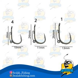 قلاب ماهیگیری برند Mustad مدل BBS-Carp کد 60550NP کپوری