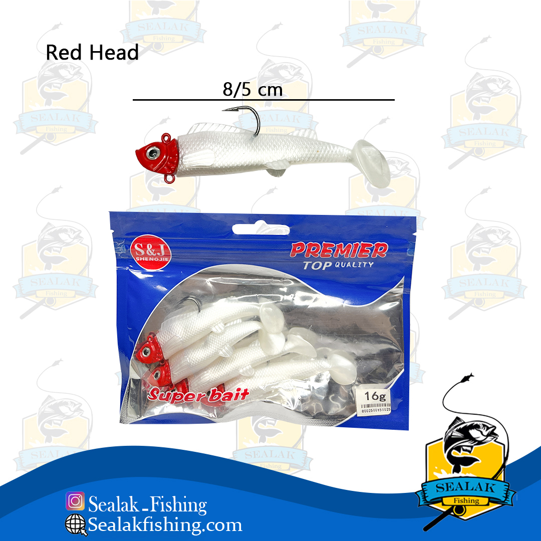 طعمه مصنوعی ماهیگیری Super-Bait مدل SLB85 رنگ کله قرمز طعمه مصنوعی ماهیگیری Super-Bait مدل SLB85 رنگ کله قرمز