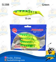 طعمه مصنوعی ماهیگیری Super-Bait مدل SLSB8 ژله ای رنگ سبز